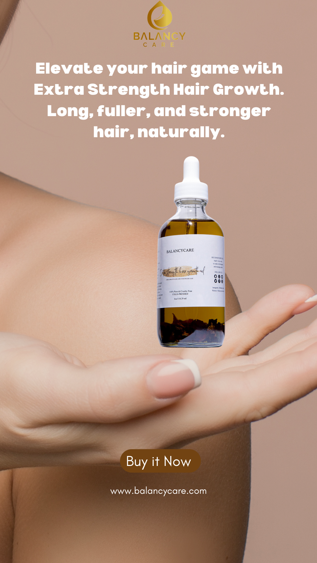 Herbal Hair growth oil Restores Bald spots /Thickens Thinning Hair 100% Pure & Natural 4oz/118 ml